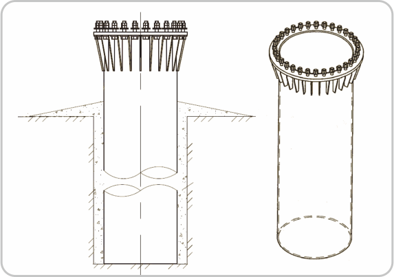 Structural design of the poles, photo 2