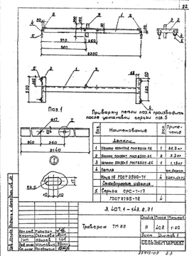 Траверса ТМ 22