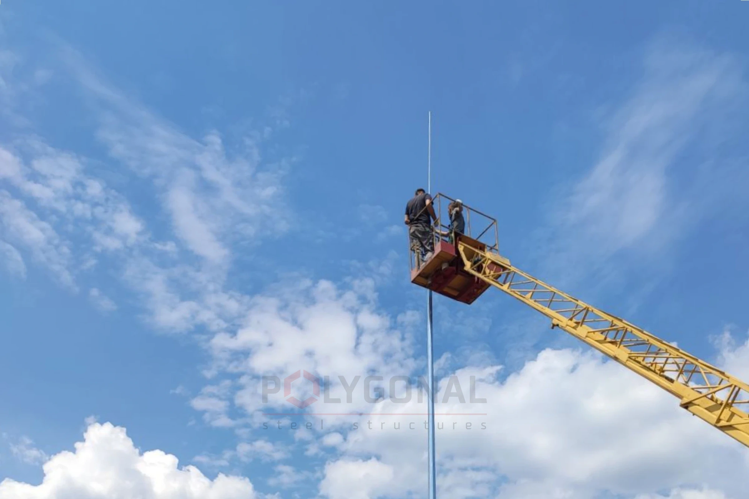 Lightning protection masts and air-termination rods