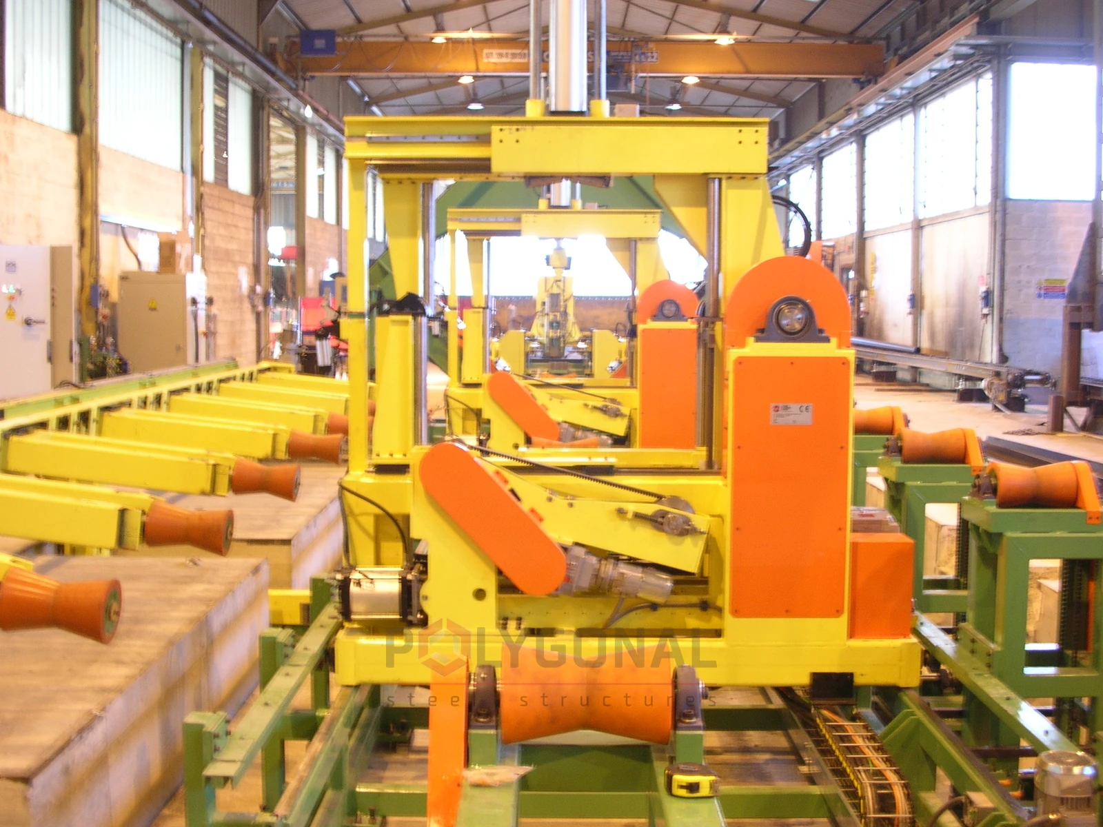 Multi-sided pole production line, photo 1 (example of the equipment we offer)