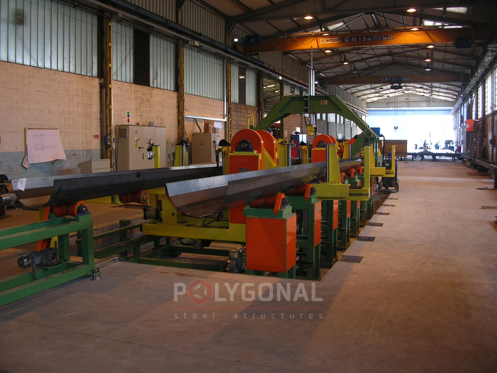 Multi-sided pole production line, photo 2 (example of the equipment we offer)