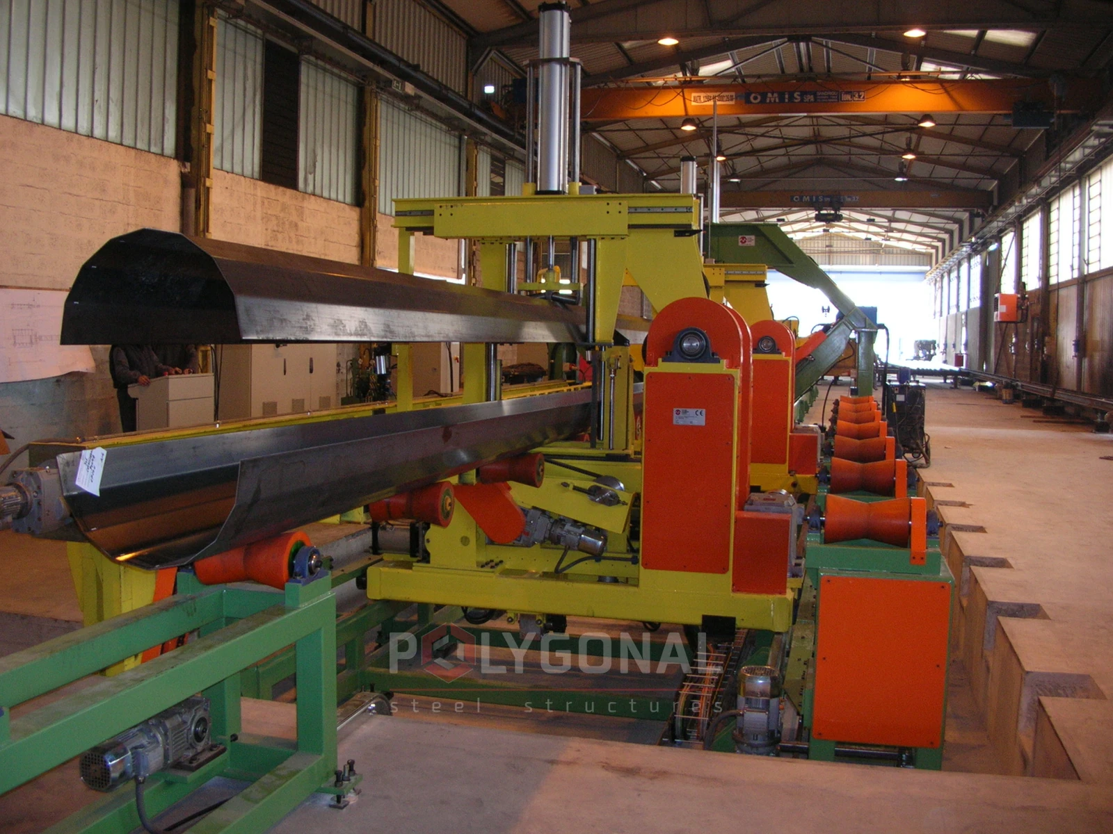 Multi-sided pole production line, photo 3 (example of the equipment we offer)