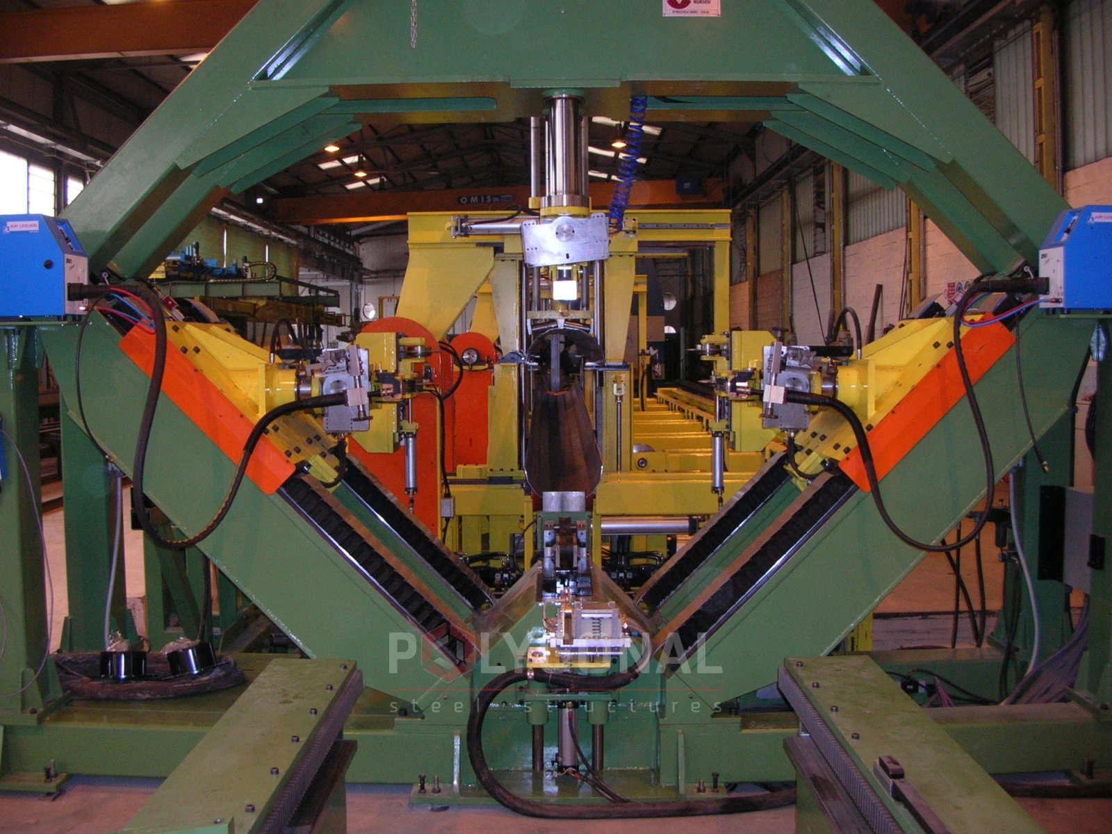 Multi-sided pole production line, photo 5 (example of the equipment we offer)
