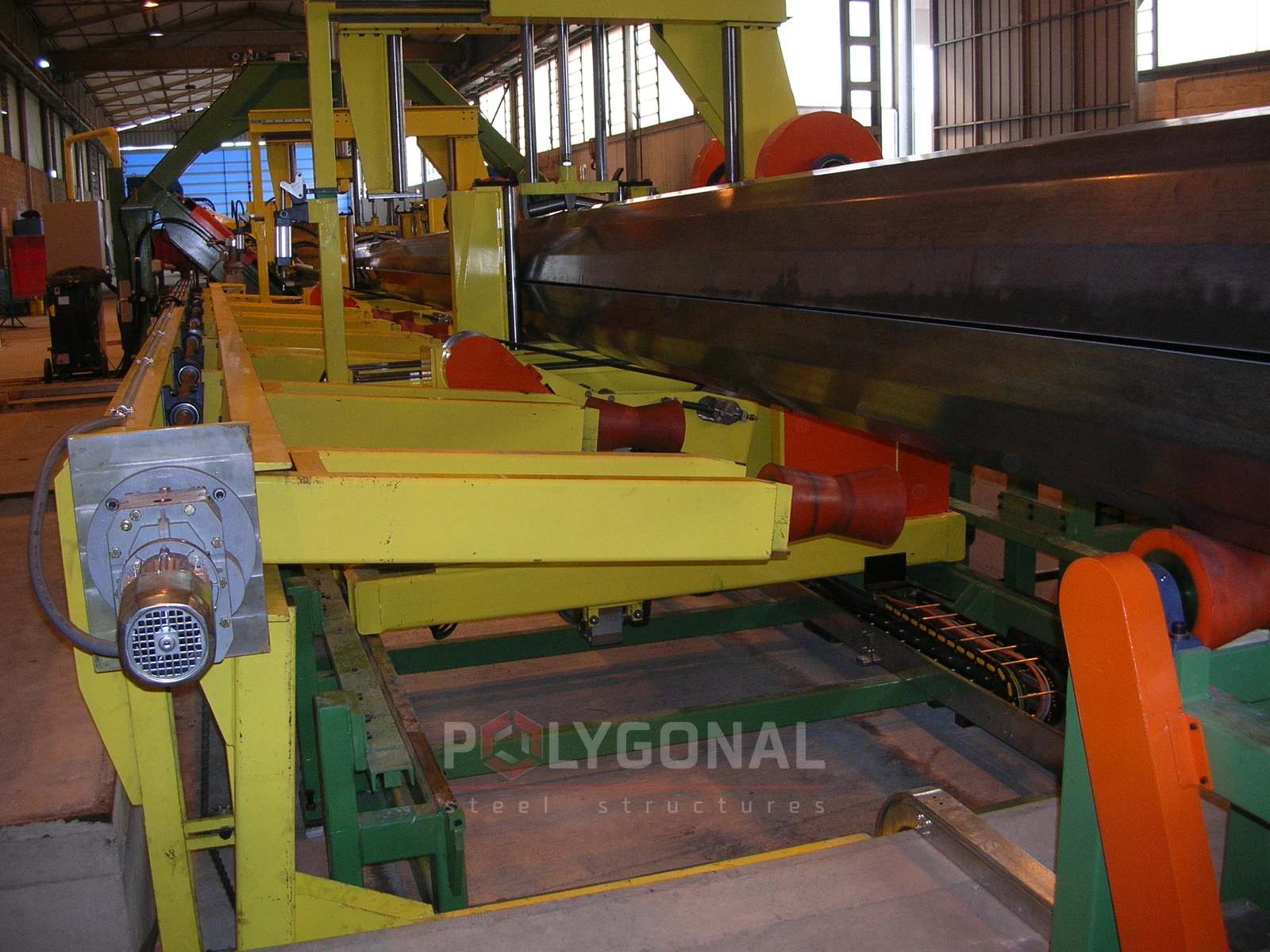 Multi-sided pole production line, photo 7 (example of the equipment we offer)