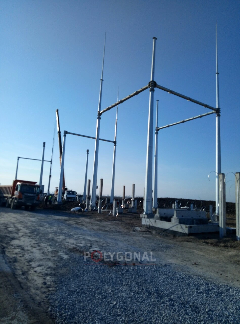 Gantries on the switchyard site